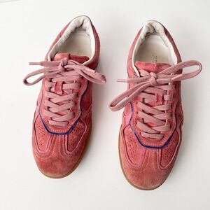 Alohas Tb.490 Sneakers Size 38 7-7.5 Pink Suede Gum Sole Retro Athletic Shoes